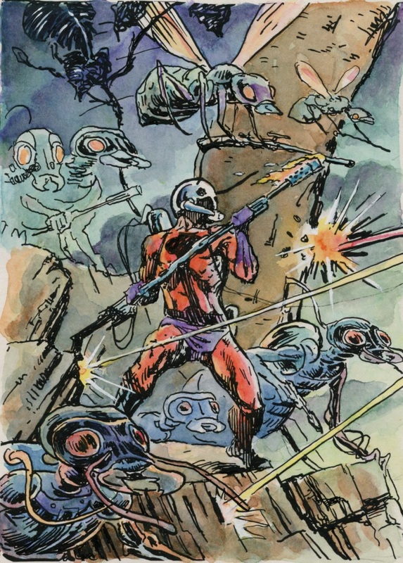 Ant-Man concept artwork by Sandy Plunkett