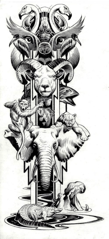 Totem by comic artist Sandy Plunkett
