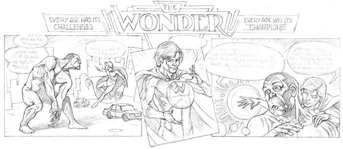 three panel comic strip by sandy plunkett